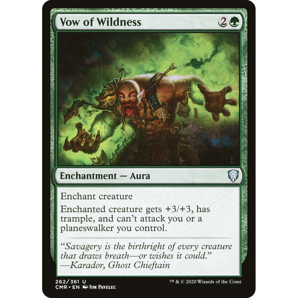 Vow of Wildness (CMR-262) - Commander Legends Foil
