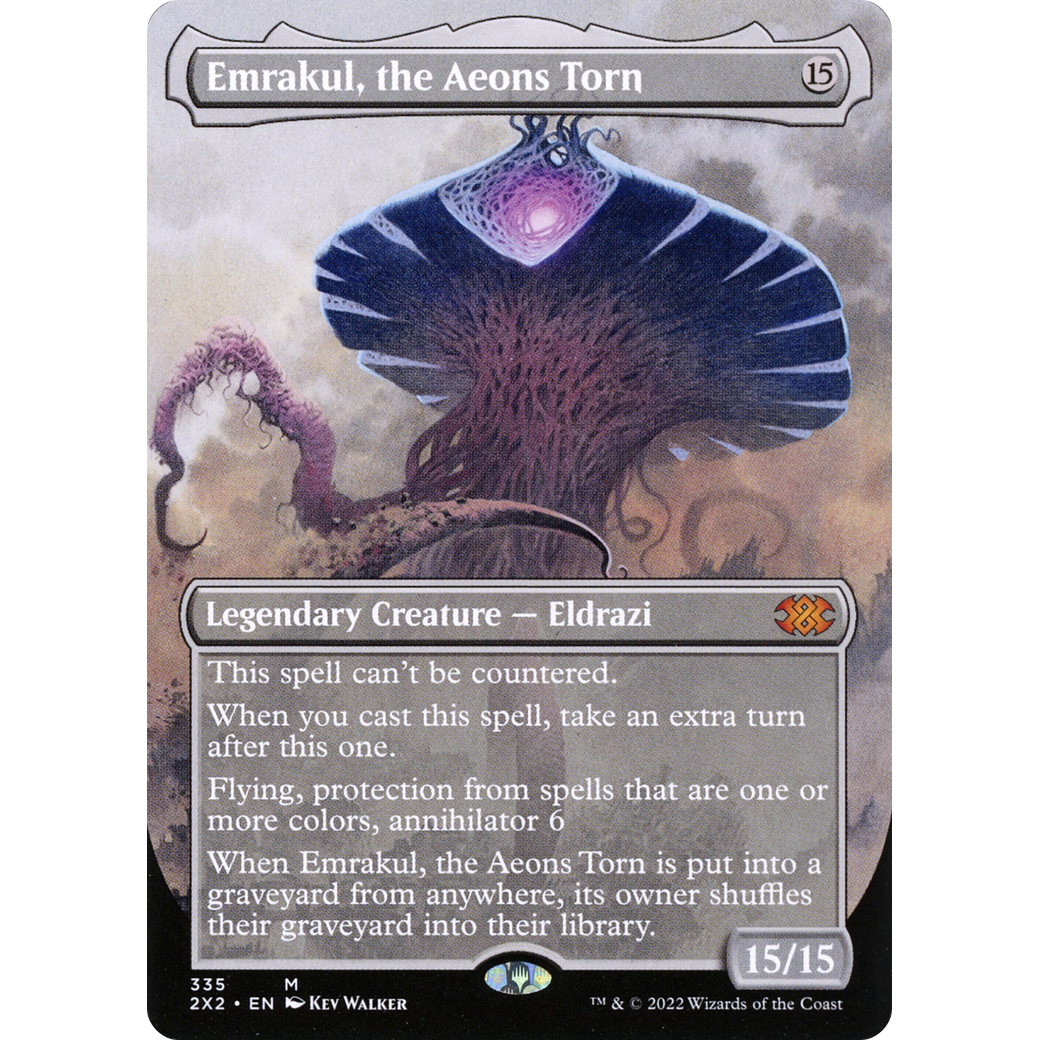 Emrakul, the Aeons Torn (Borderless) (2X2-335) - Double Masters 2022 (Borderless) Foil