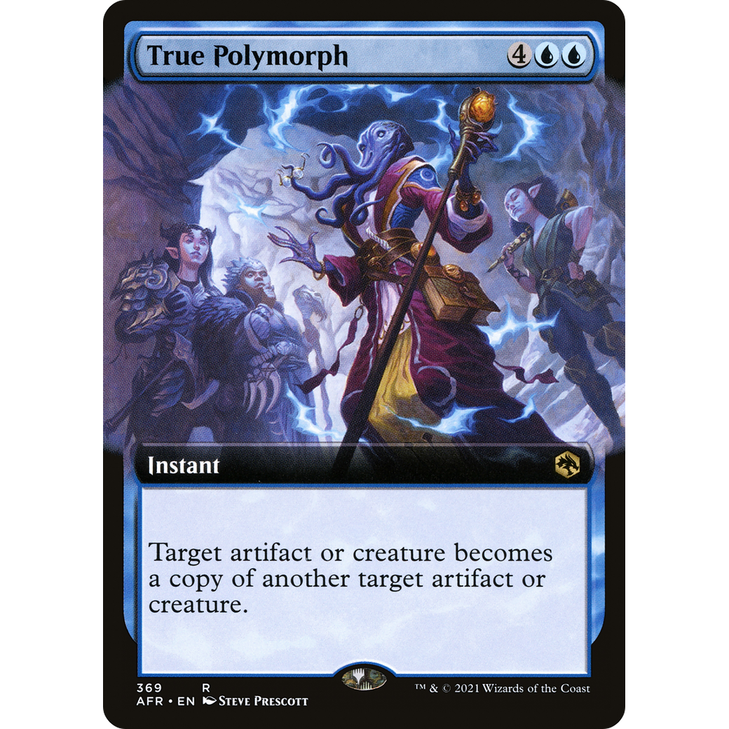 True Polymorph (Extended Art) (AFR-369) - Adventures in the Forgotten Realms: (Extended Art) Foil