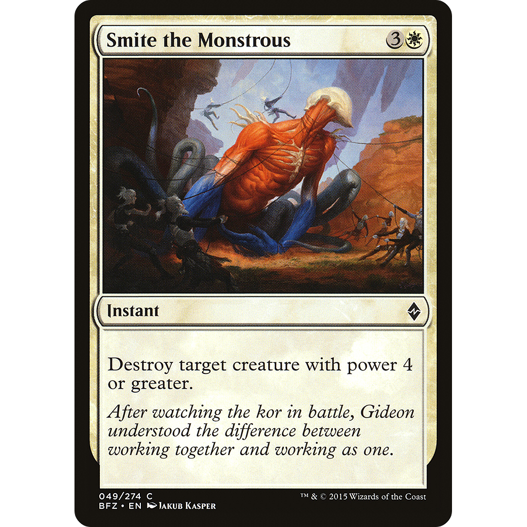Smite the Monstrous (BFZ-049) - Battle for Zendikar Foil