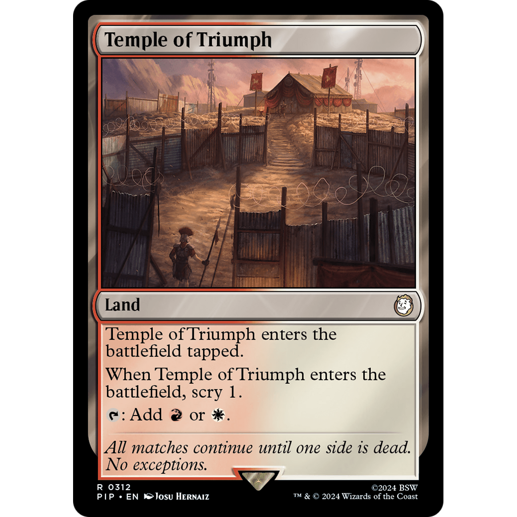 Temple of Triumph (PIP-312) - Fallout Foil