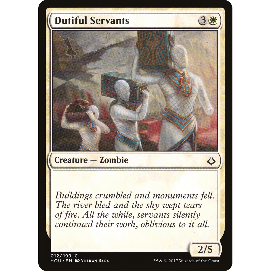 Dutiful Servants (HOU-012) - Hour of Devastation Foil