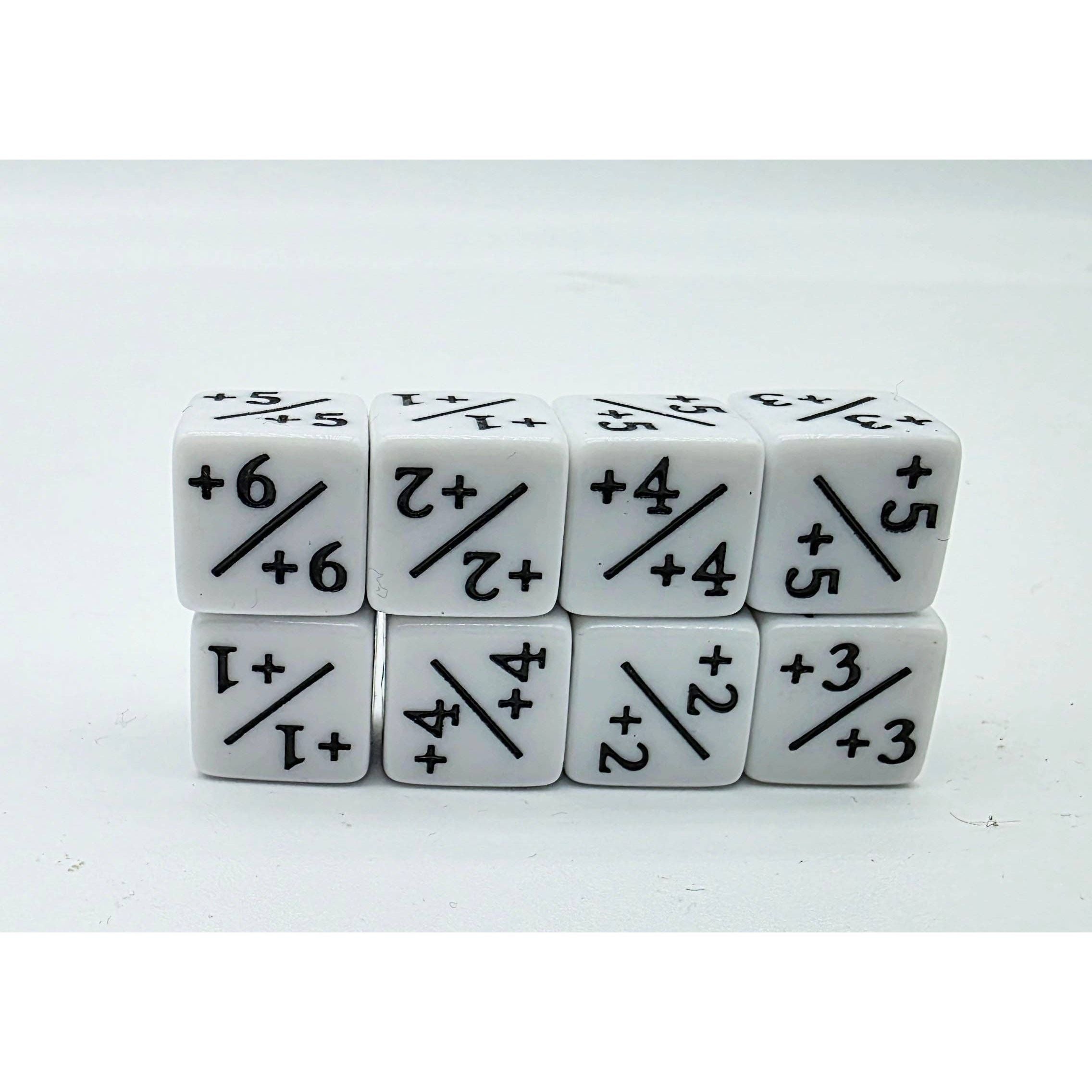 +1/+1 White Counters for Magic - Set of 8