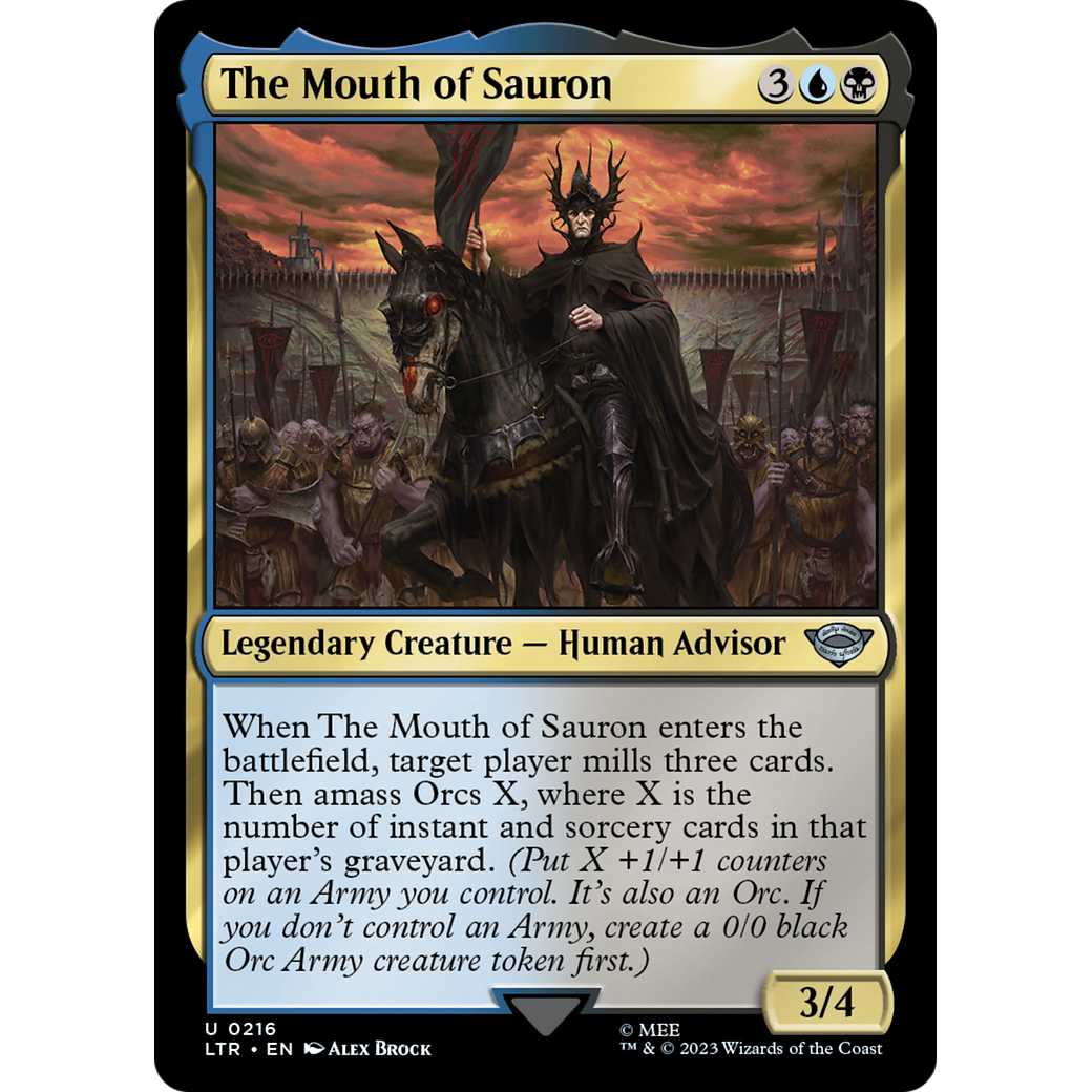 The Mouth of Sauron (LTR-216) - The Lord of the Rings: Tales of Middle-earth Foil