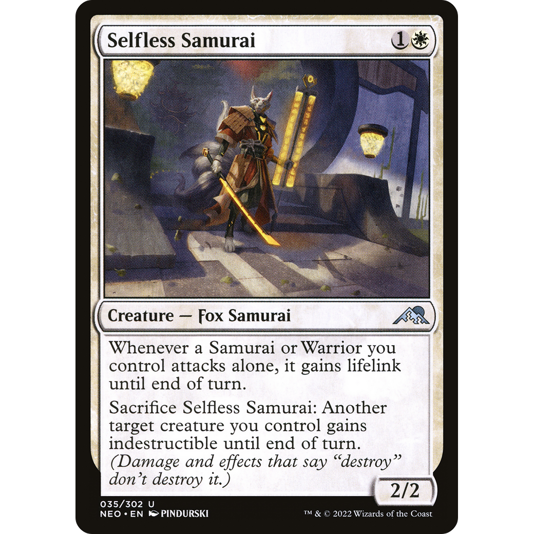 Selfless Samurai (NEO-035) - Kamigawa: Neon Dynasty
