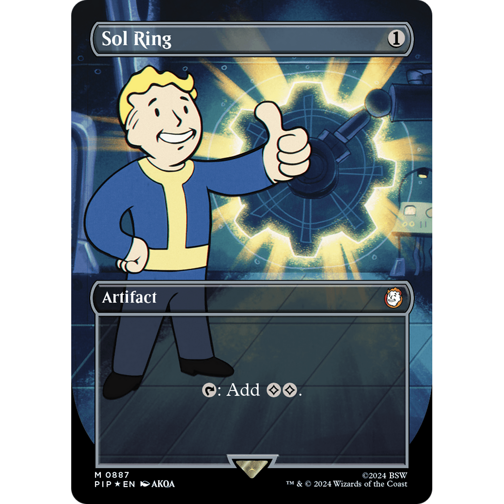 Sol Ring (PIP-887) - Fallout (Borderless) Foil
