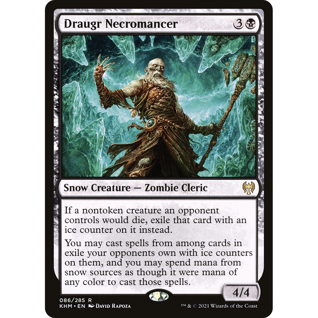 Draugr Necromancer (KHM-086) - Kaldheim: (snow) Foil