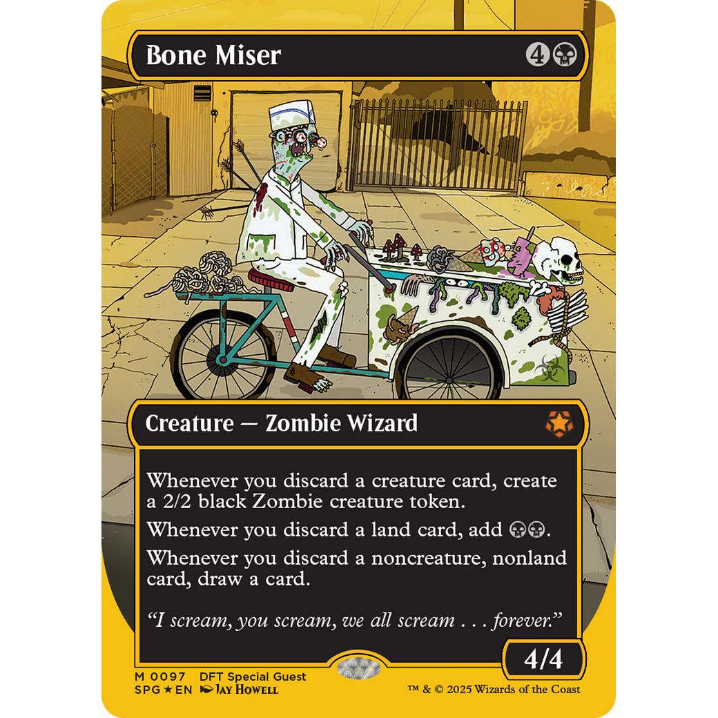 Bone Miser (Borderless) (First-Place Foil) (SPG-097) - Special Guests (Borderless) Foil