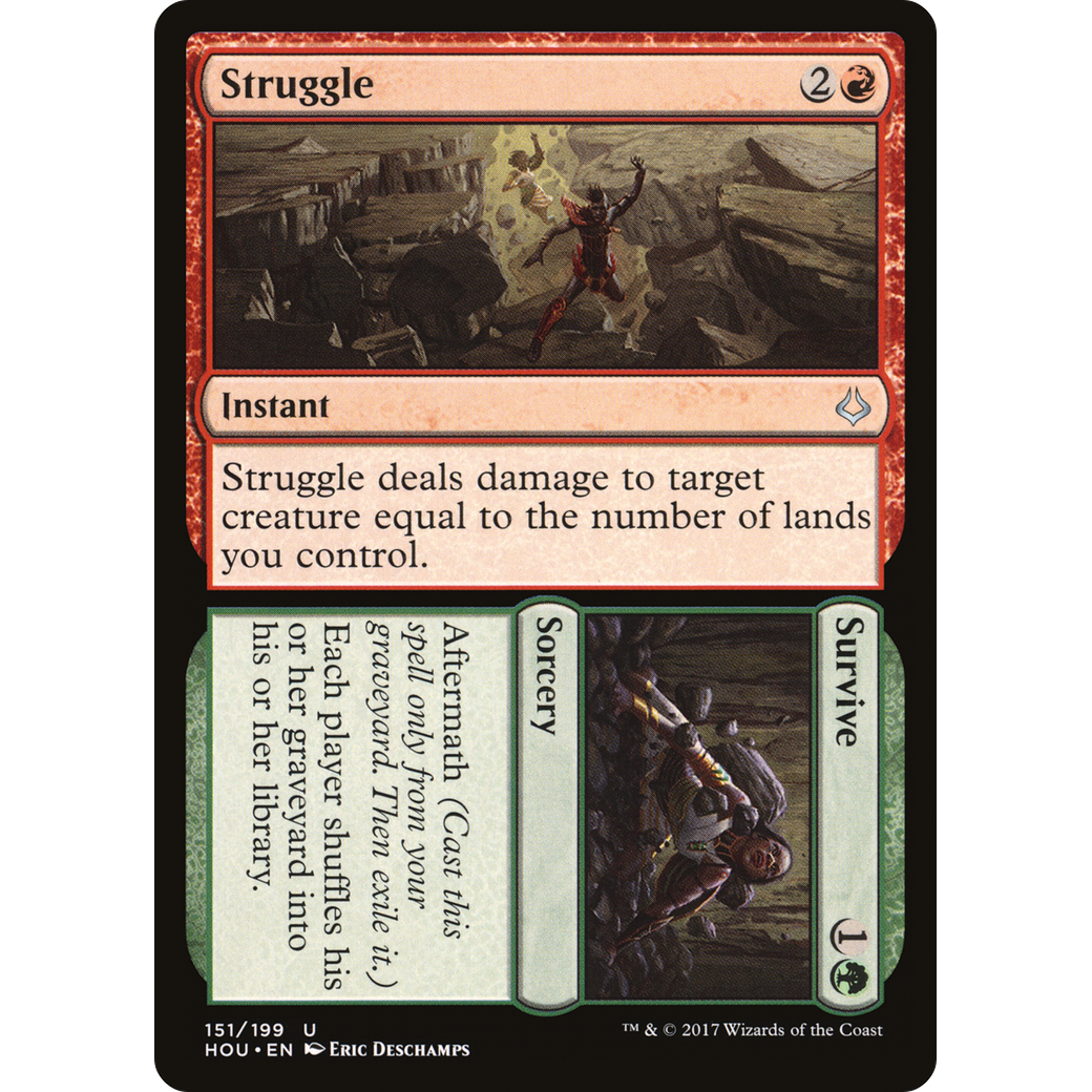 Struggle // Survive (HOU-151) - Hour of Devastation Foil