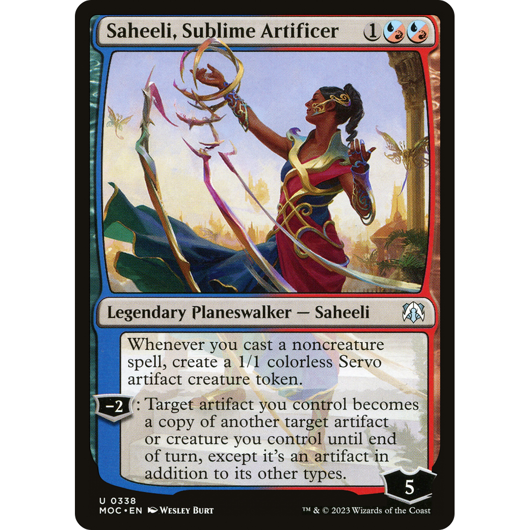 Saheeli, Sublime Artificer (MOC-338) - March of the Machine Commander