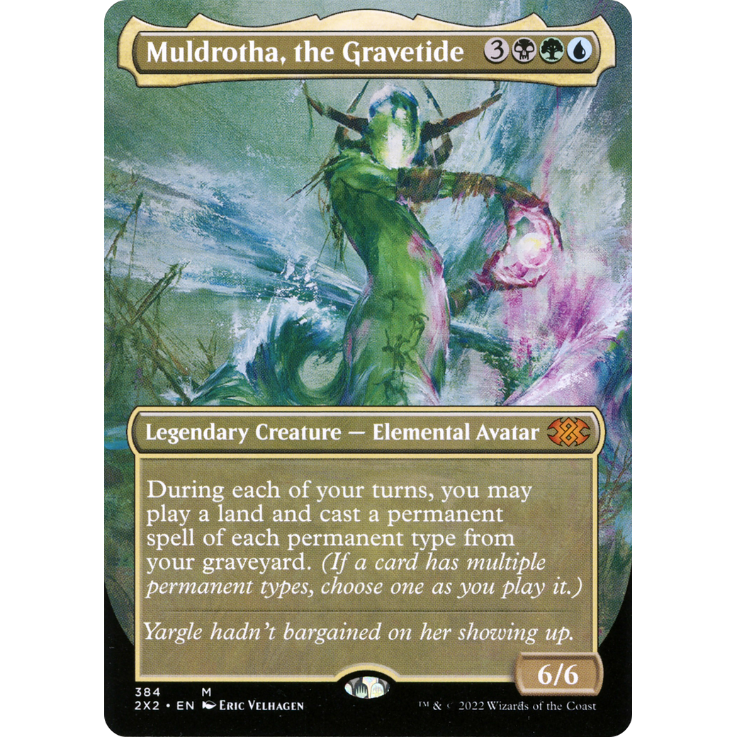 Muldrotha, the Gravetide (Borderless) (2X2-384) - Double Masters 2022 (Borderless)