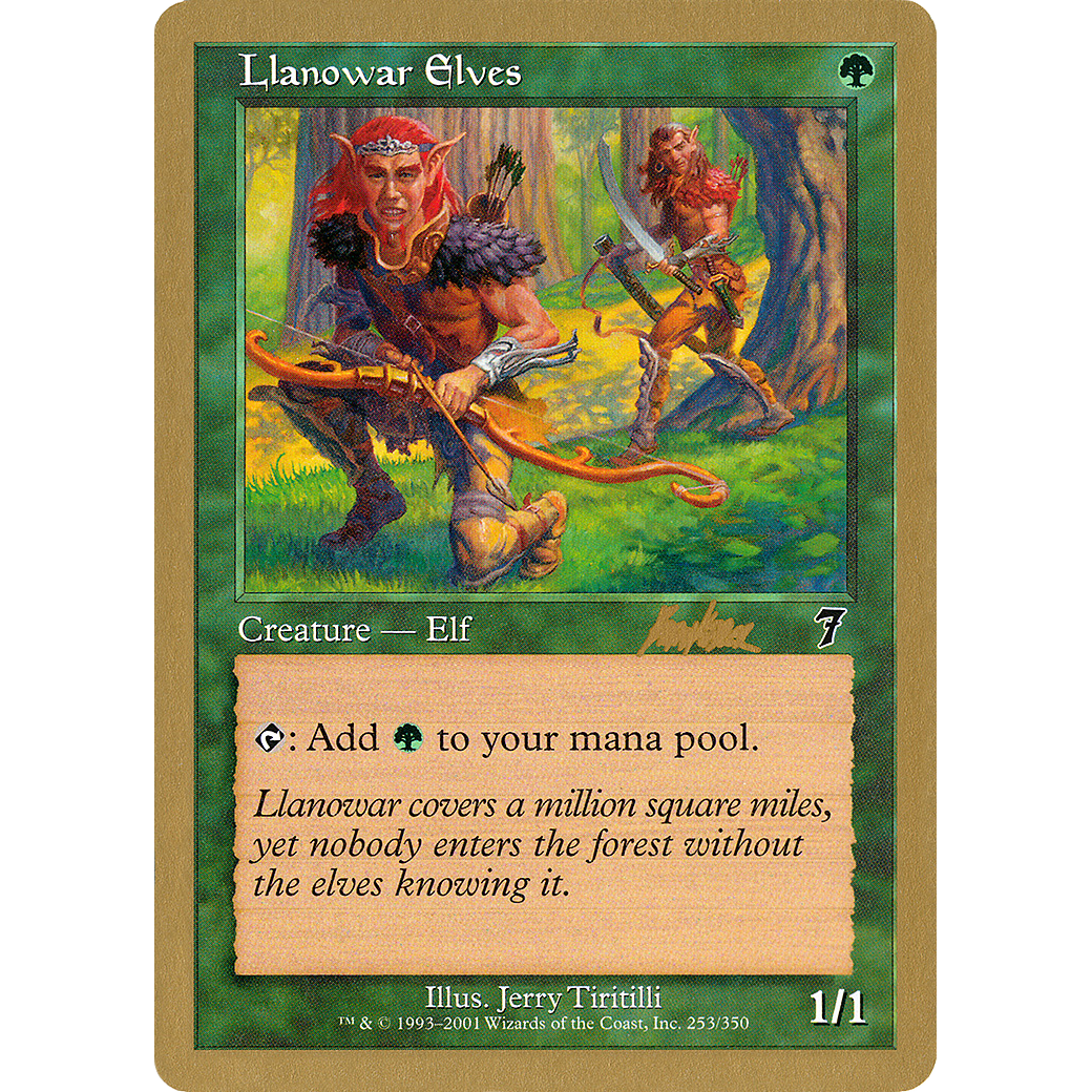 Llanowar Elves - 2002 Brian Kibler (7ED) (WCD-) - World Championship Decks 2002