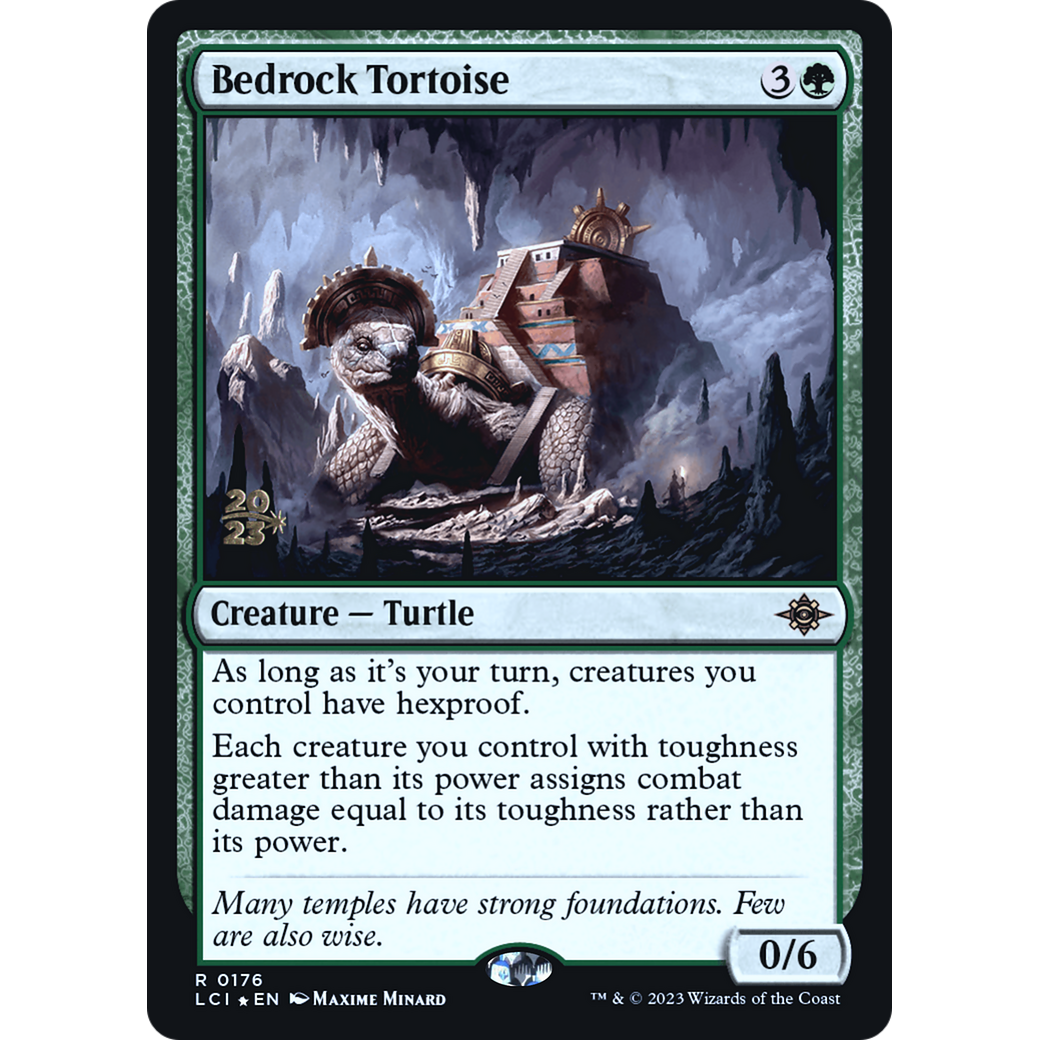 Bedrock Tortoise (PRE-176S) - The Lost Caverns of Ixalan Promos Foil