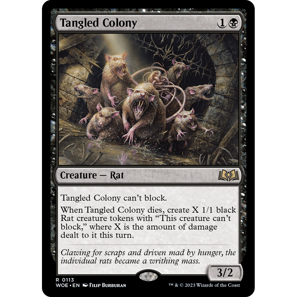 Tangled Colony (WOE-113) - Wilds of Eldraine Foil