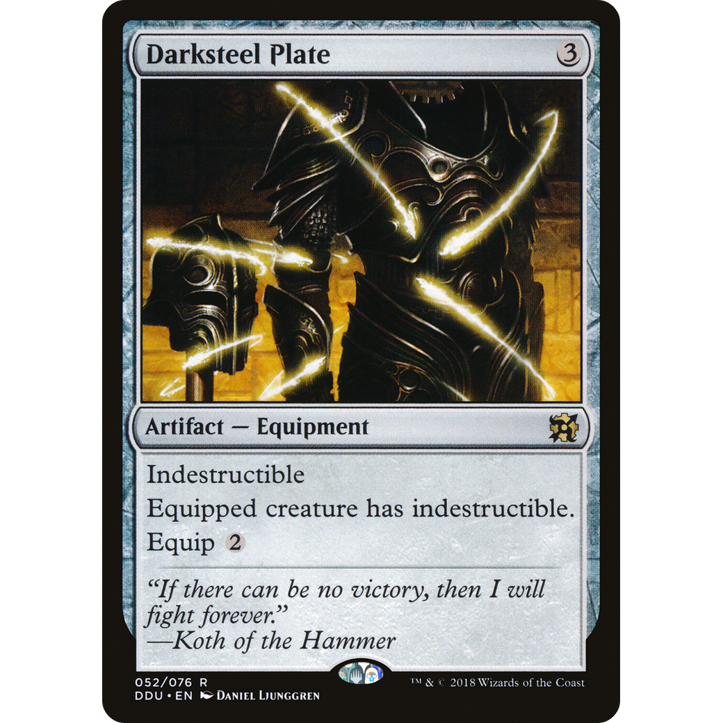 Darksteel Plate (DDU-052) - Duel Decks: Elves vs. Inventors