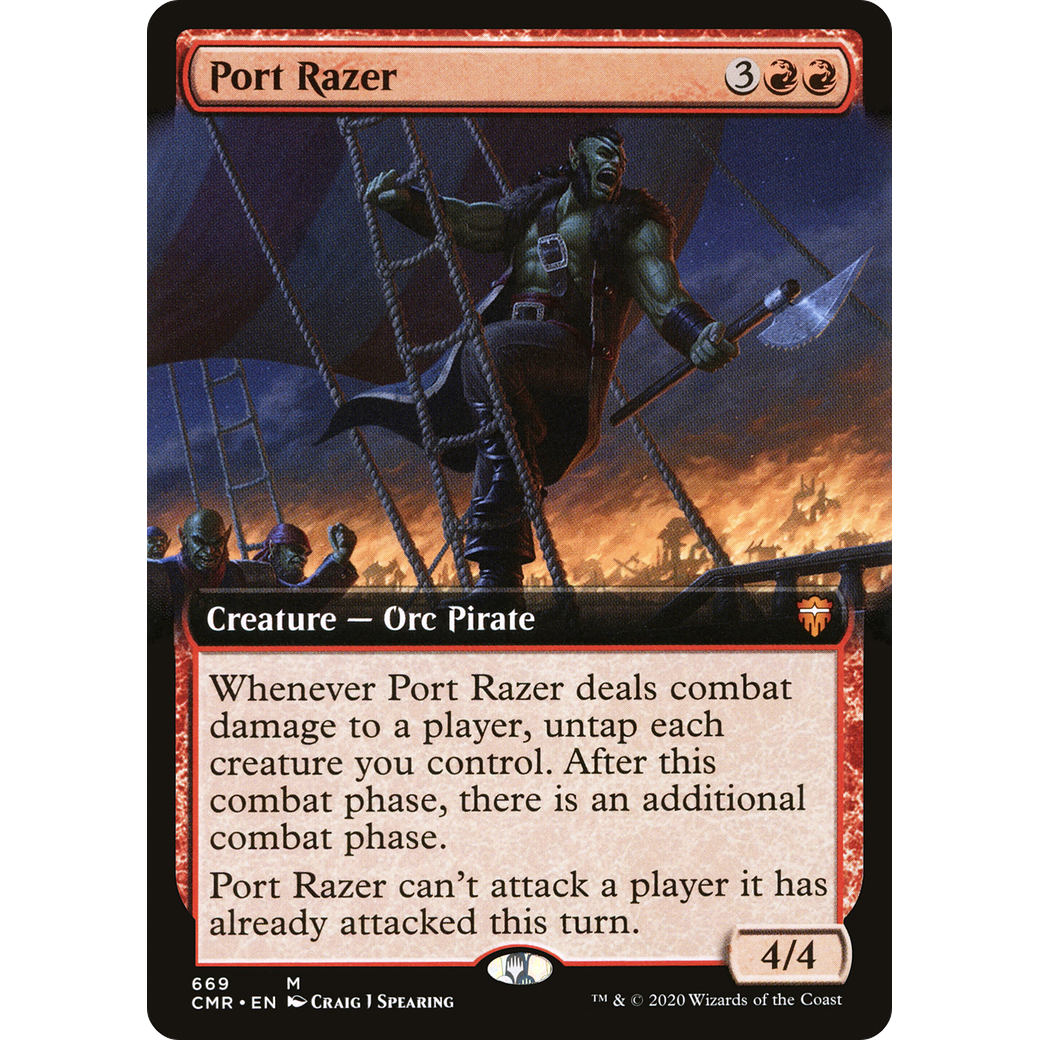 Port Razer (Extended Art) (CMR-669) - Commander Legends: (Extended Art)