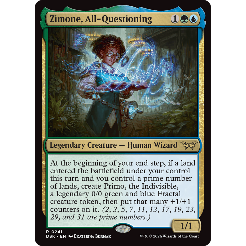 Zimone, All-Questioning (DSK-241) - Duskmourn: House of Horror Foil