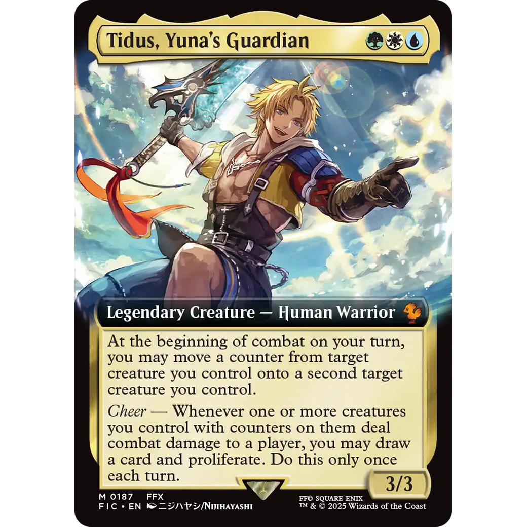 Tidus, Yuna's Guardian (Extended Art) (FIC-187) - Commander: FINAL FANTASY: (Extended Art) Foil