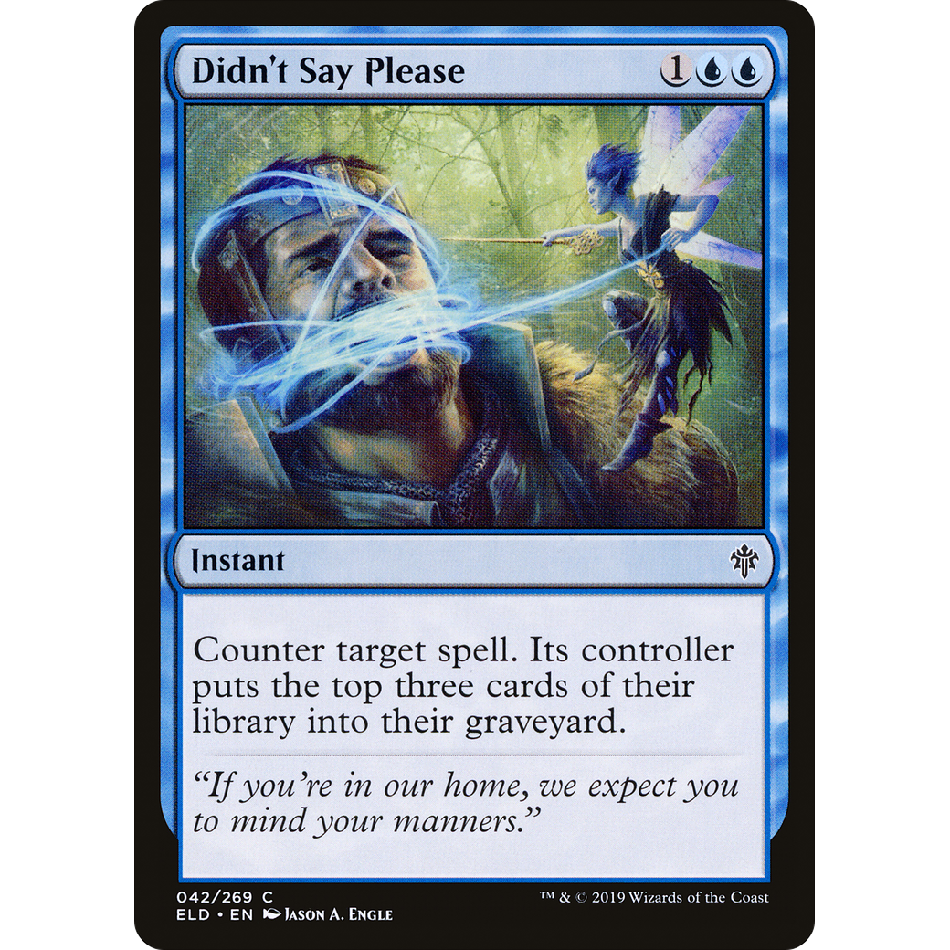 Didn't Say Please (ELD-042) - Throne of Eldraine Foil