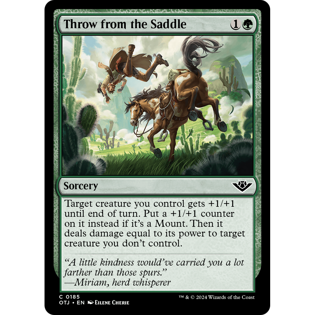 Throw from the Saddle (OTJ-185) - Outlaws of Thunder Junction Foil