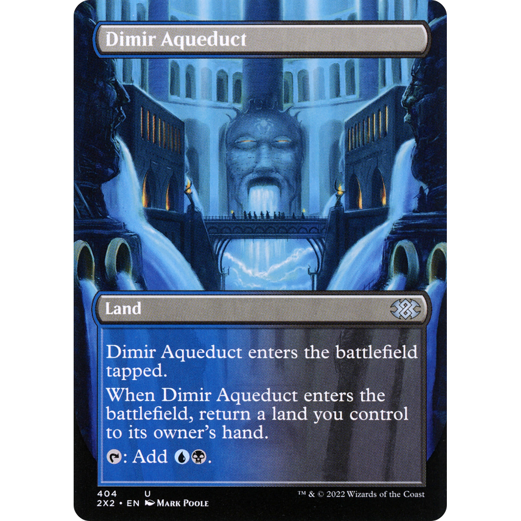 Dimir Aqueduct (Borderless) (2X2-404) - Double Masters 2022 (Borderless)