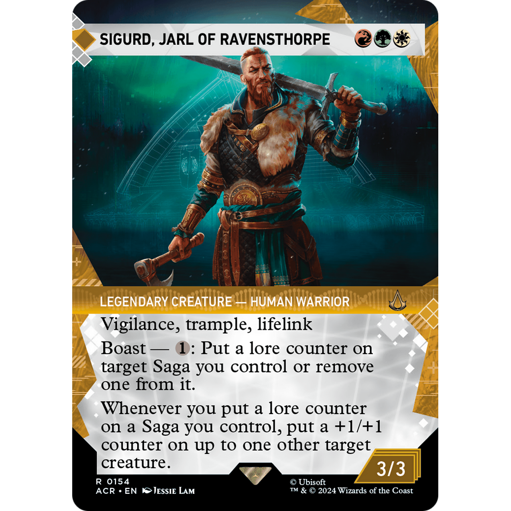 Sigurd, Jarl of Ravensthorpe (Showcase) (ACR-154) - Assassin's Creed: (Showcase) (Borderless)