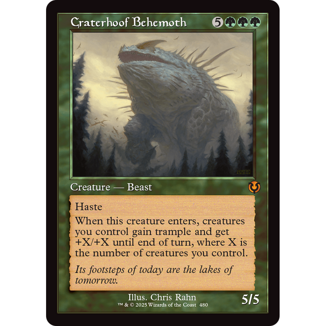 Craterhoof Behemoth (INR-480) - Innistrad Remastered Foil