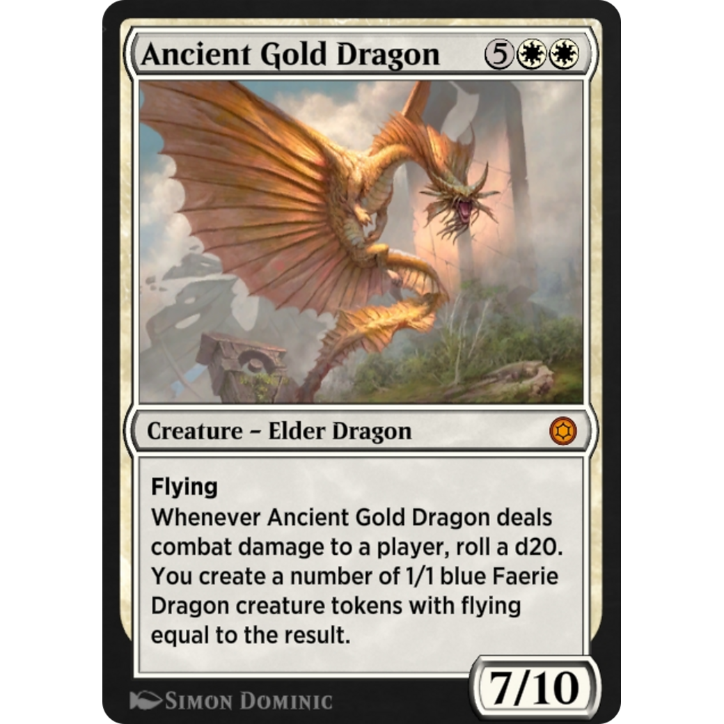 Ancient Gold Dragon (HBG-082) - Alchemy Horizons: Baldur's Gate