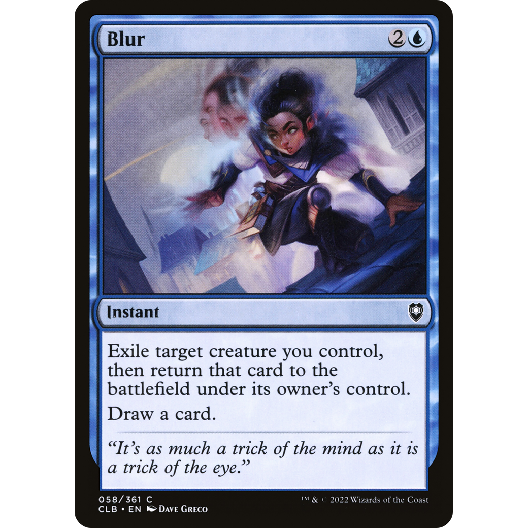 Blur (CLB-058) - Commander Legends: Battle for Baldur's Gate Foil