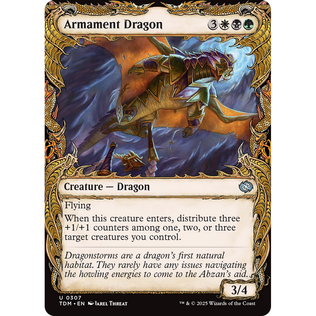 Armament Dragon (TDM-307) - Tarkir: Dragonstorm: (Showcase) Foil