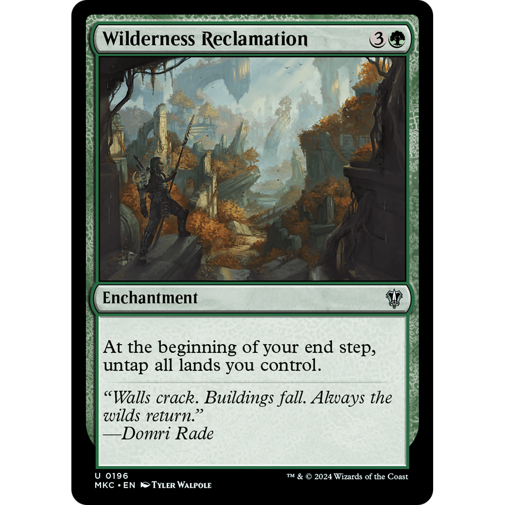Wilderness Reclamation (MKC-196) - Murders at Karlov Manor Commander