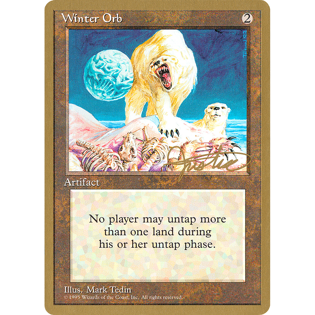 Winter Orb - 1996 Mark Justice (4ED) (WCD-) - Pro Tour Collector Set
