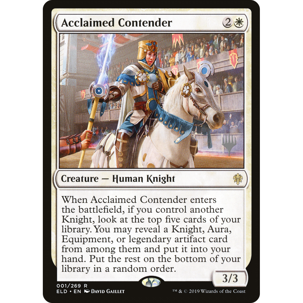 Acclaimed Contender (PPELD-001) - Throne of Eldraine Promos