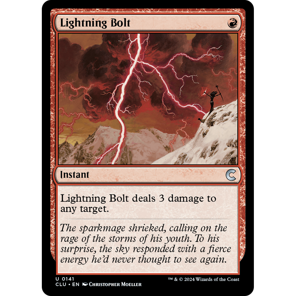 Lightning Bolt (CLU-141) - Ravnica: Clue Edition