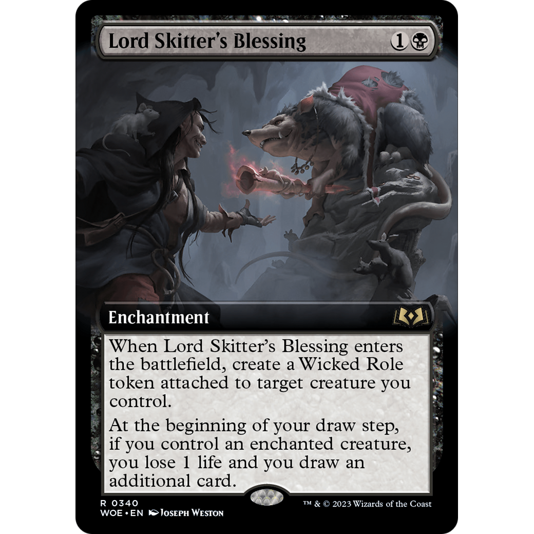 Lord Skitter's Blessing (WOE-340) - Wilds of Eldraine: (Extended Art) Foil