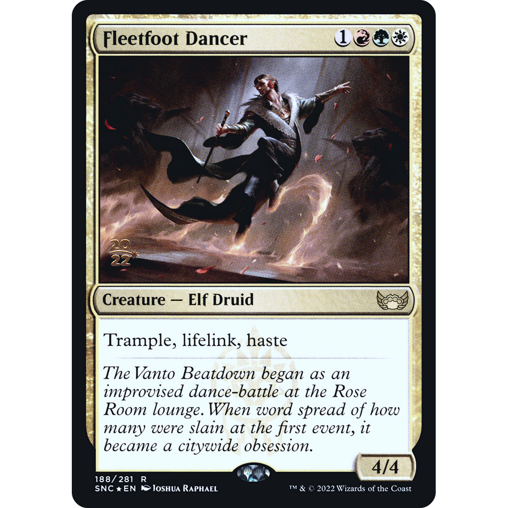 Fleetfoot Dancer (PRE-188) - Streets of New Capenna Promos Foil