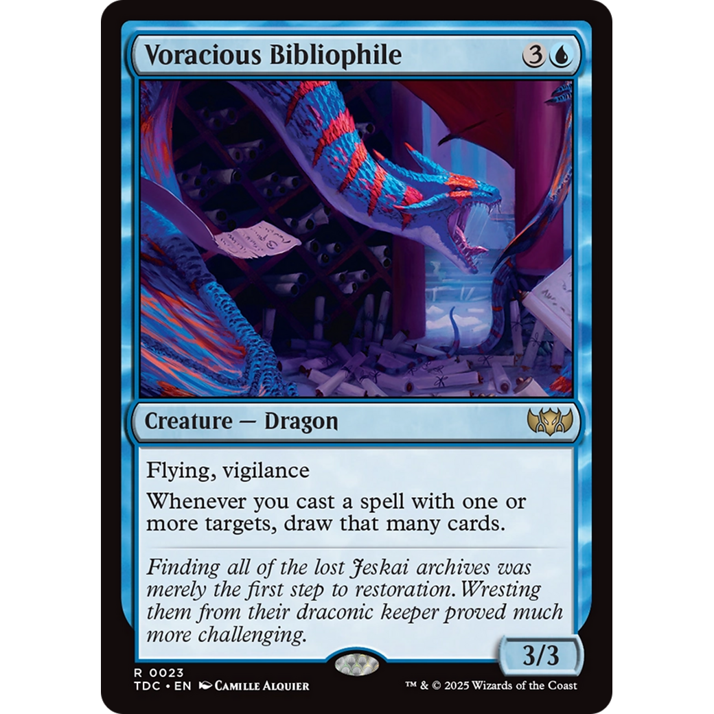 Voracious Bibliophile (TDC-023) - Commander: Tarkir: Dragonstorm