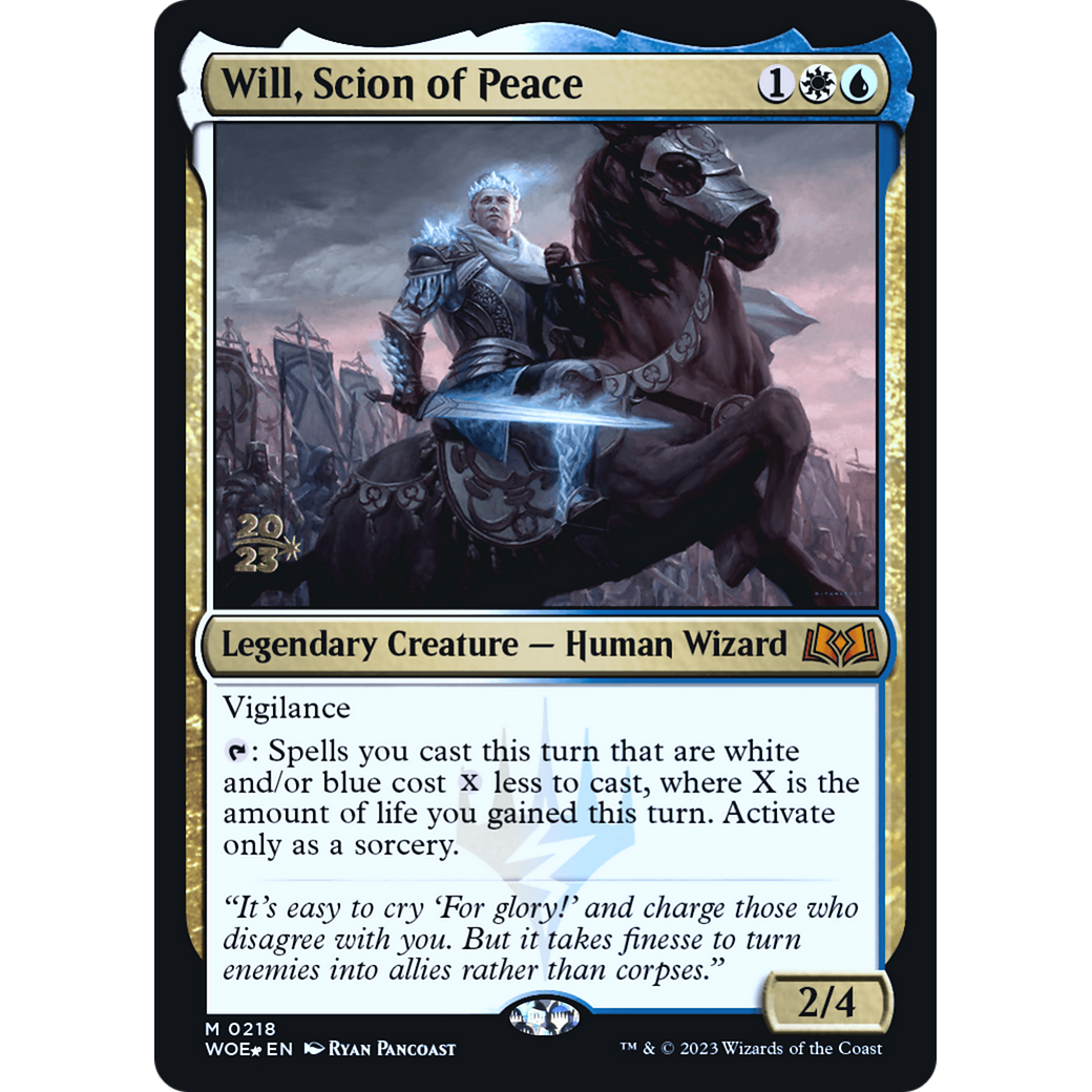 Will, Scion of Peace (PRE-218S) - Wilds of Eldraine Promos Foil