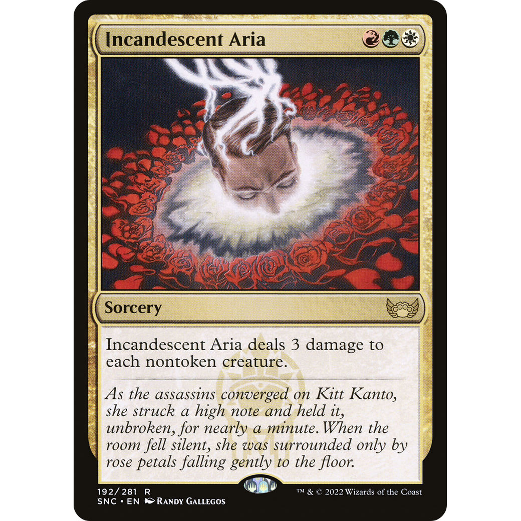 Incandescent Aria (SNC-192) - Streets of New Capenna Foil