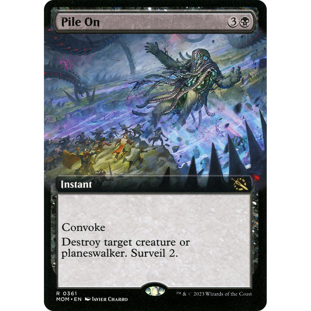 Pile On (MOM-361) - March of the Machine: (Extended Art) Foil