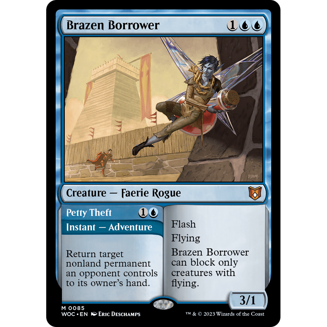 Brazen Borrower // Petty Theft (WOC-085) - Wilds of Eldraine Commander