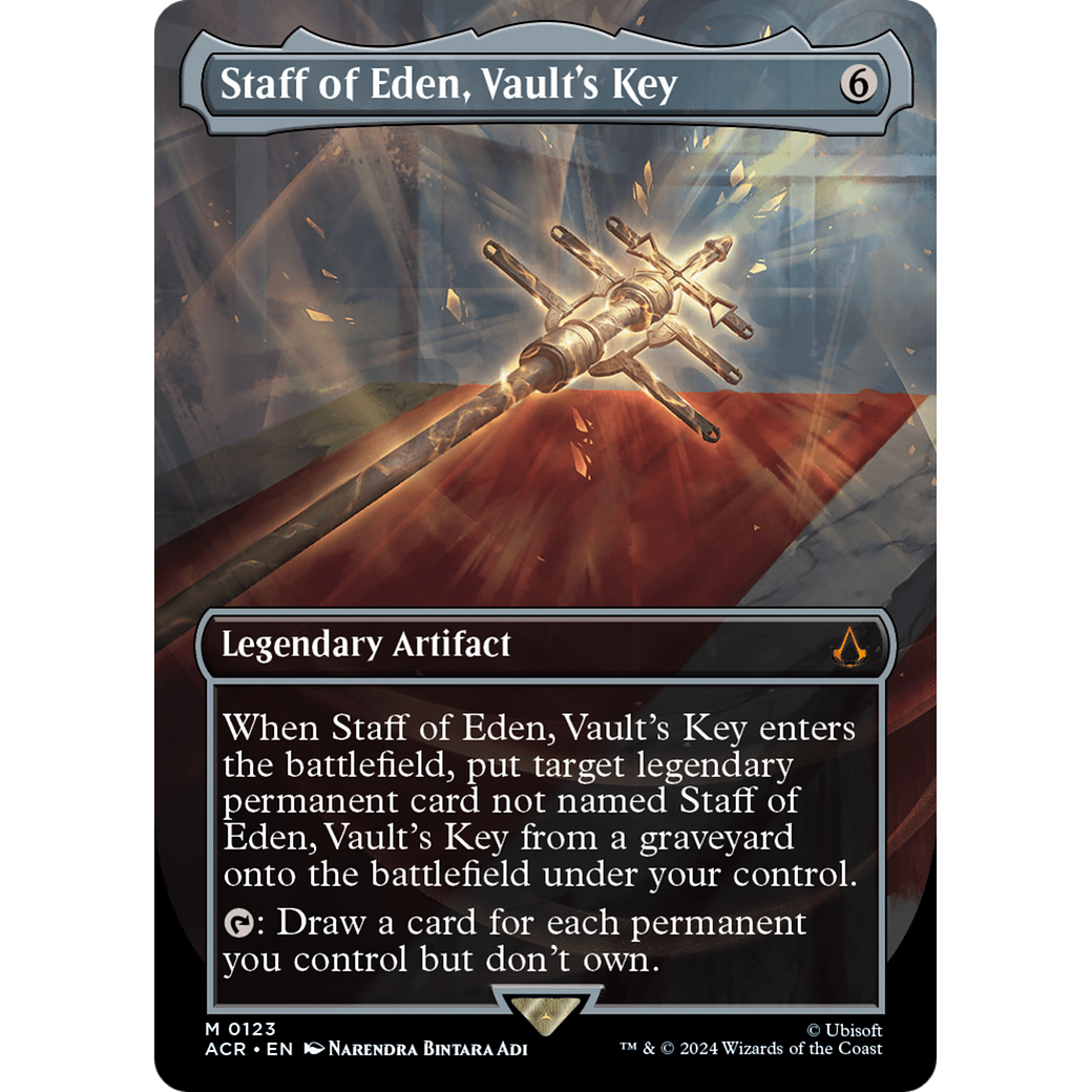 Staff of Eden, Vault's Key (Borderless) (ACR-123) - Assassin's Creed (Borderless)