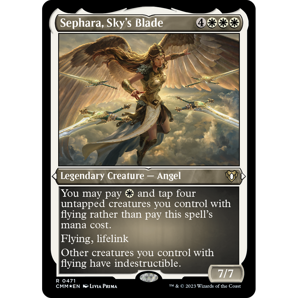 Sephara, Sky's Blade (CMM-471) - Commander Masters Etched Foil
