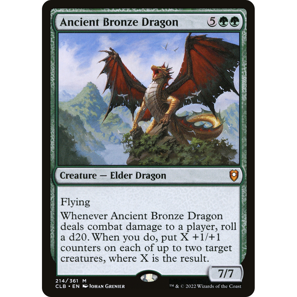 Ancient Bronze Dragon (CLB-214) - Commander Legends: Battle for Baldur's Gate Foil