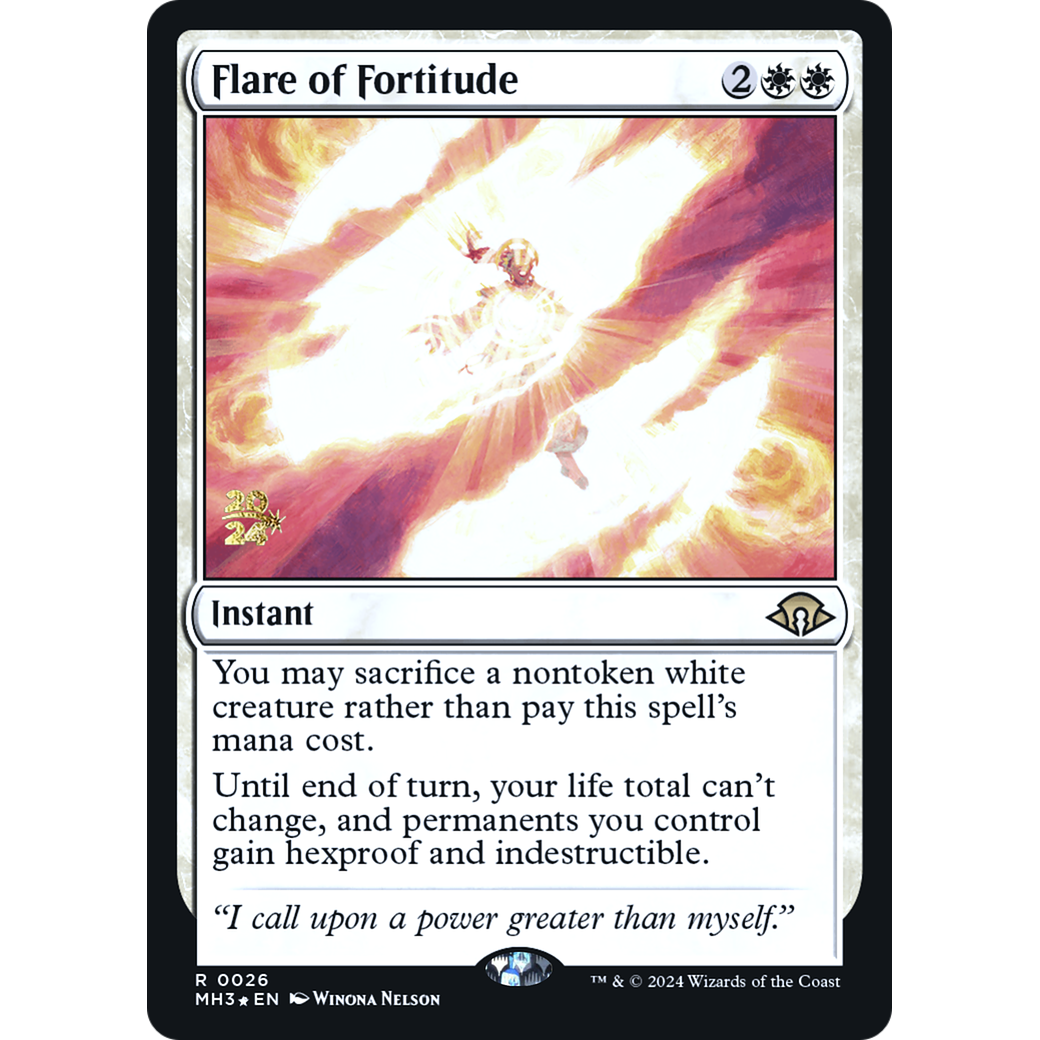 Flare of Fortitude (PRE-26S) - Modern Horizons 3 Promos Foil