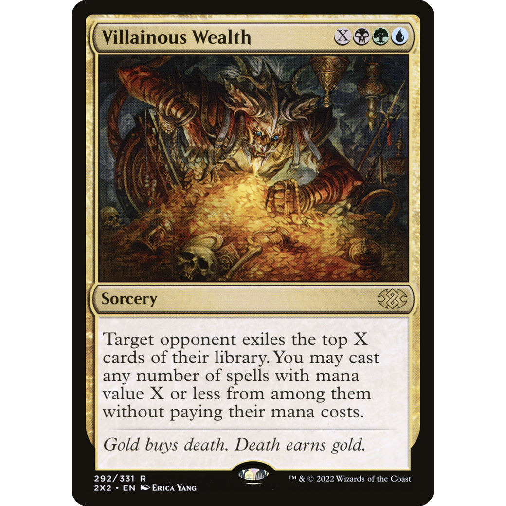 Villainous Wealth (2X2-292) - Double Masters 2022 Foil