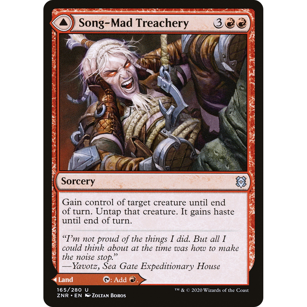 Song-Mad Treachery (ZNR-165) - Zendikar Rising