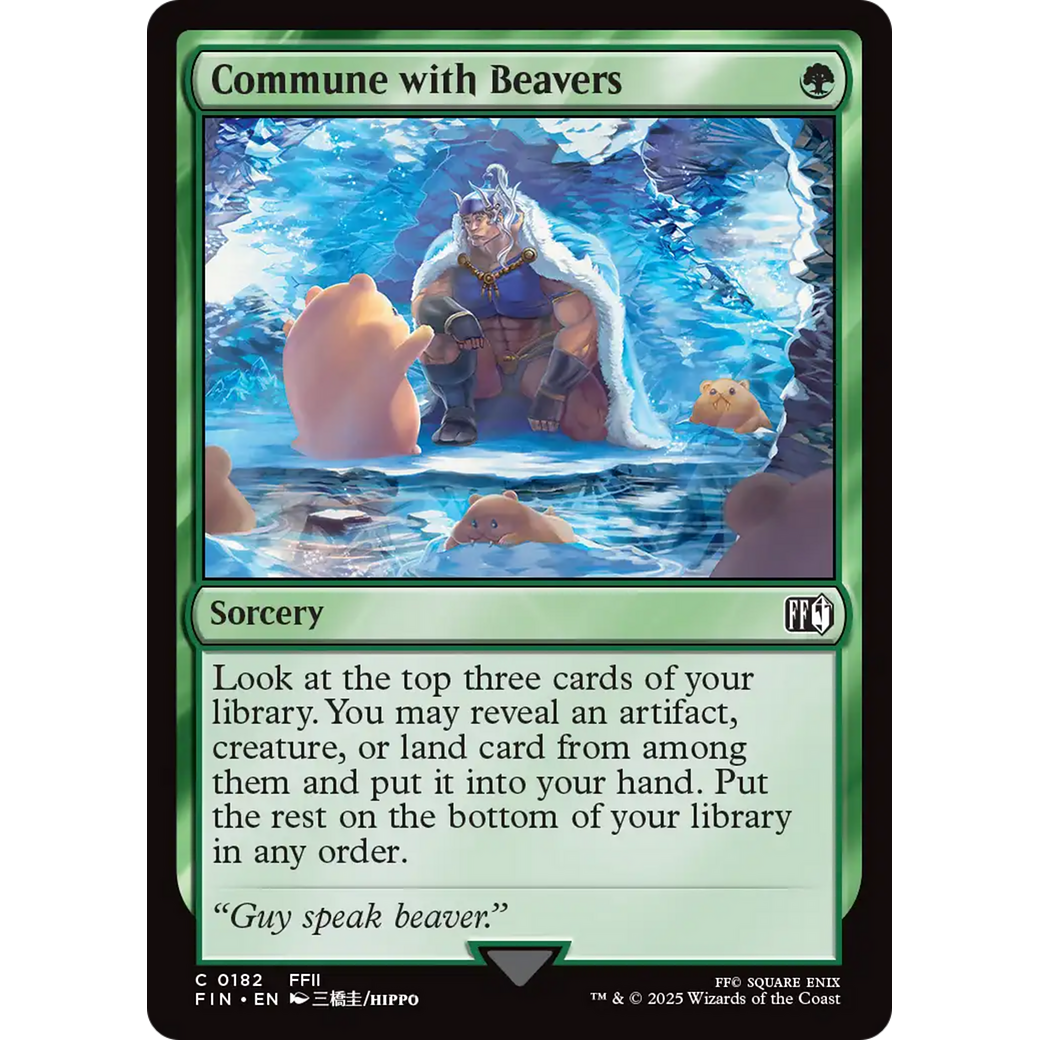Commune with Beavers (FIN-182) - FINAL FANTASY Foil