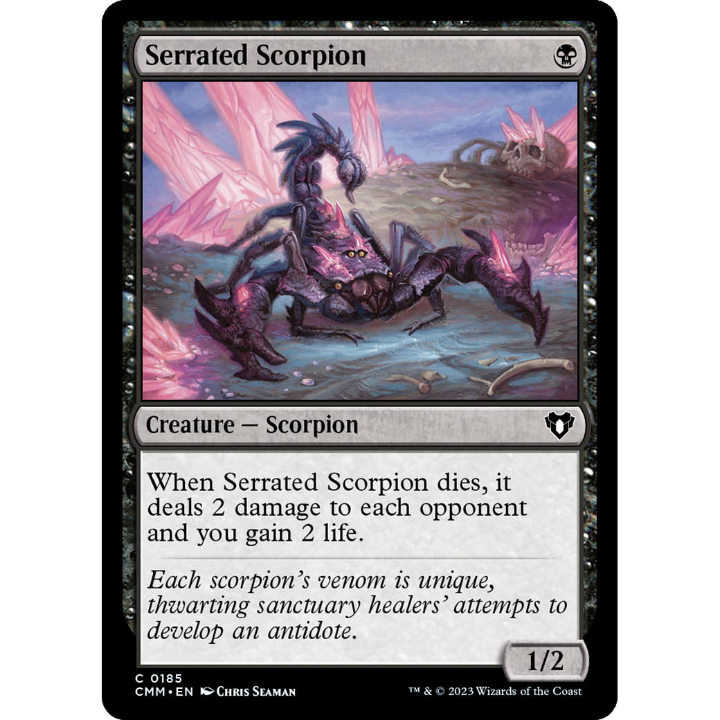 Serrated Scorpion (CMM-185) - Commander Masters Foil