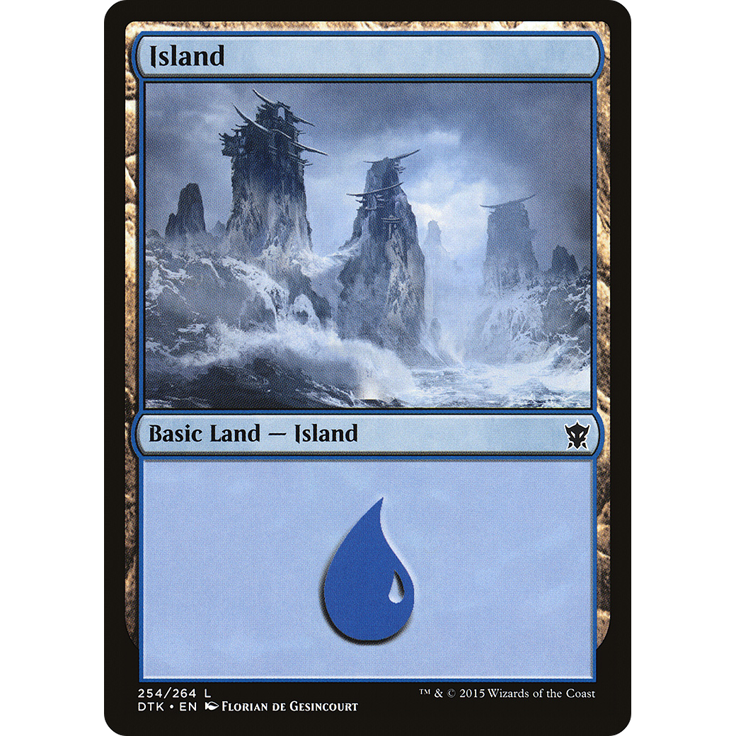 Island (254) (DTK-254) - Dragons of Tarkir Foil